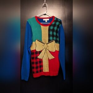 Wrapped Present Ugly Christmas Sweater